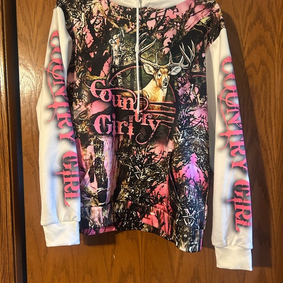 Other - Teen girls Hoodie - Pink and White